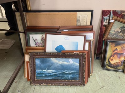 Lot 1 - A large assortment of framed and glazed...