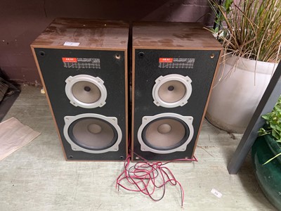 Lot 7 - A pair of Akai two way speaker systems model...