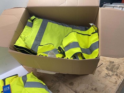 Lot 2 Boxes of Hi Viz jackets and gilets