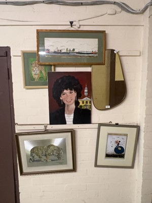 Lot 19 - An assortment of pictures to include Vogue...