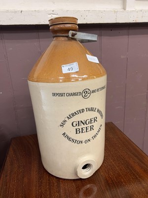 Lot 49 - A stoneware bottle 'Sun Aerated Table Waters -...