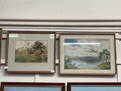 Lot 53 - A framed and glazed watercolour depicting...