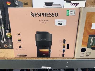 Lot 1328 - 2 boxed Nespresso Vertuo Pop coffee machines