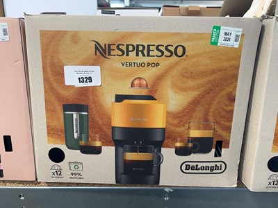 Lot 1329 - 2 boxed Nespresso Vertuo Pop coffee machines