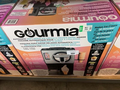 Lot 1337 - Boxed Gourmia automatic ice cream and frozen...