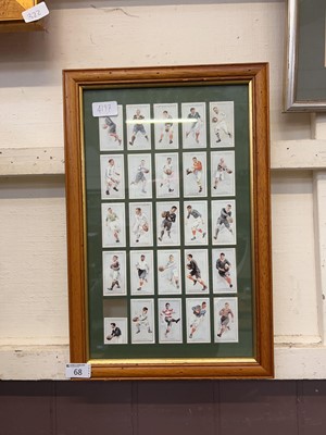 Lot 68 - A framed and glazed display of twenty five F &...