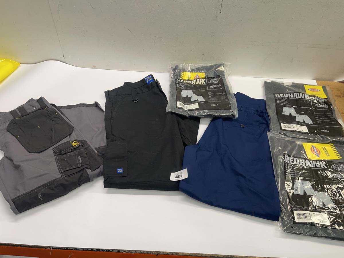 Lot Box of work trousers and work shorts