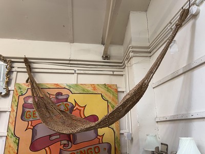 Lot 75 - A hessian hammock