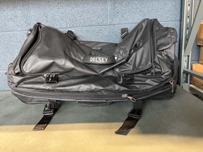Lot 1408 - 2 Delsey Paris luggage bags in blue and black,...