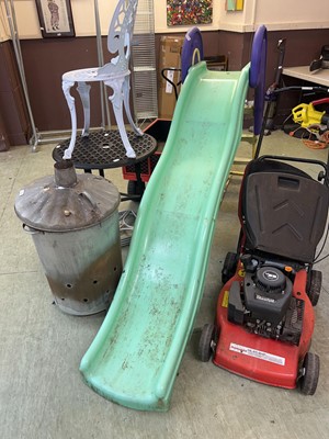 Lot 111 - An ELC PVC and metalwork garden slide