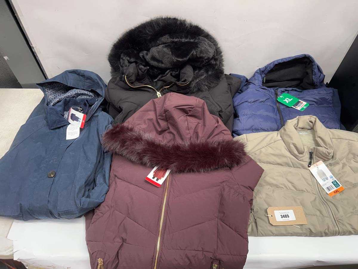 Lot 3405 - 5x adults coats Elle, Halston, 32 Degrees