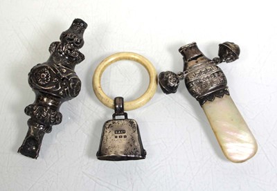 Lot 314 - A late Victorian silver and mother of pearl...