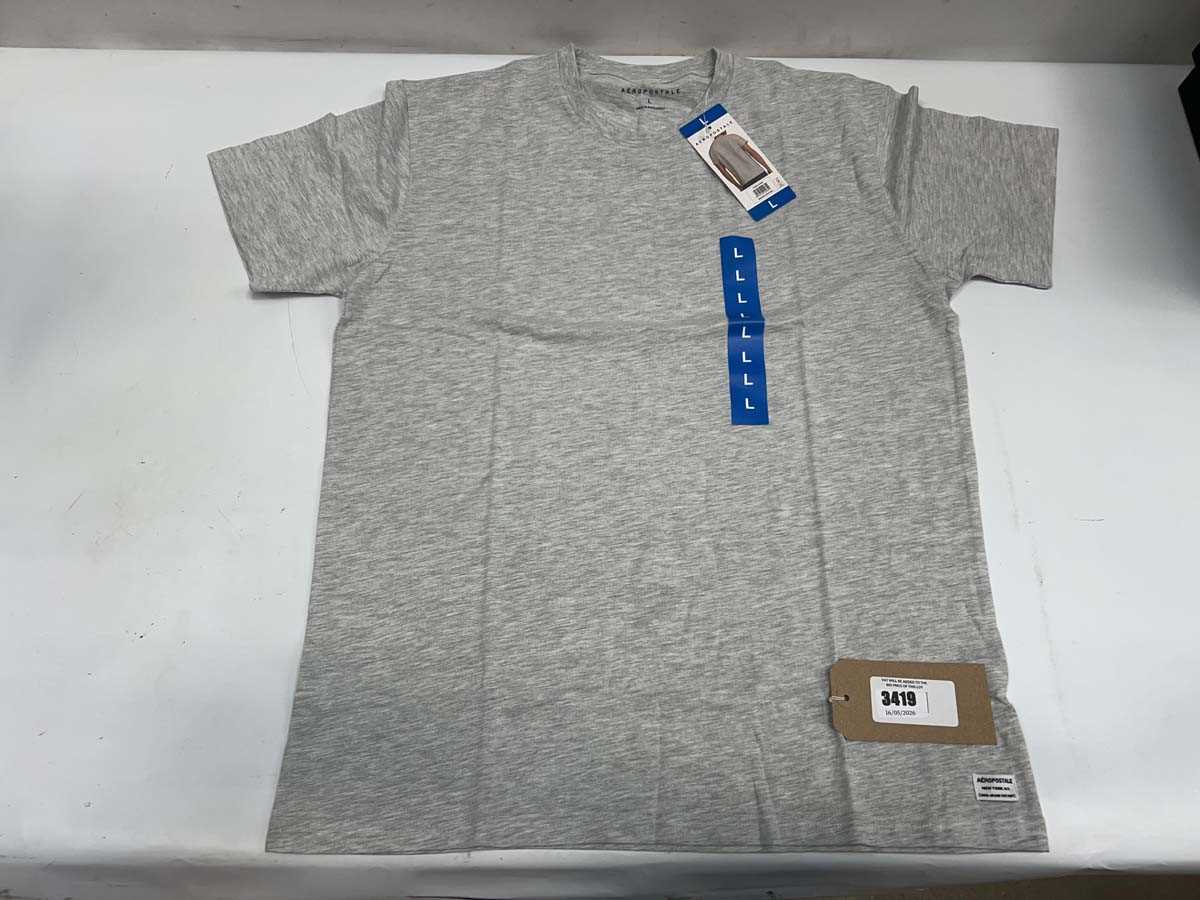 Lot 3419 - Men's Aeropostale grey T-shirts x30