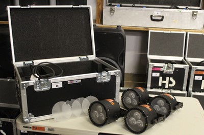 Lot 35 - Set of four Astera AX5 Triple PAR spotlights...
