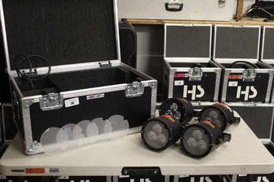 Lot 36 - Set of four Astera AX5 Triple PAR spotlights...
