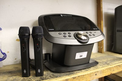 Lot 54 - Singing Machine Karaoke machine microphone