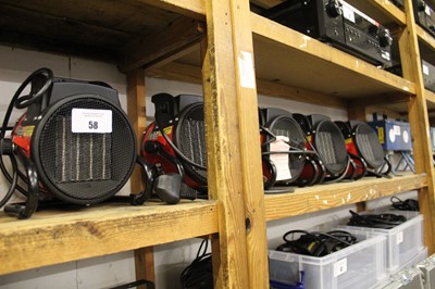 Lot 58 - Five Clarke Devil 2000 PTC electric space heaters