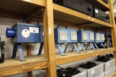 Lot 59 - Four various 240V electrical splitter units