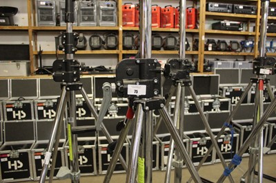 Lot 75 - Manfrotto 087NW heavy duty steel wind up...