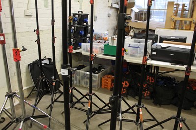 Lot 90 - Two Manfrotto telescopic Master Light Stands