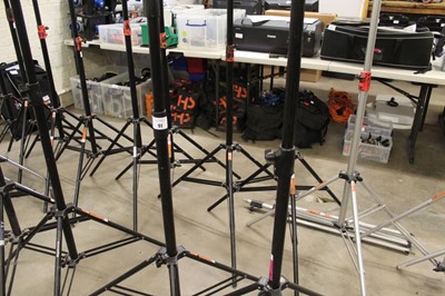 Lot 91 - Two Manfrotto telescopic Master Light Stands