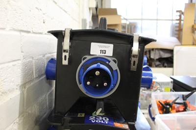 Lot 113 - Single Phase 3-Way splitter unit
