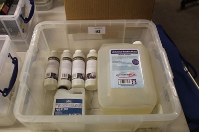 Lot 142 - Plastic box containing various bubble and fog...