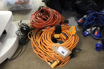 Lot 166 - Six bundles of single phase 13A power cables
