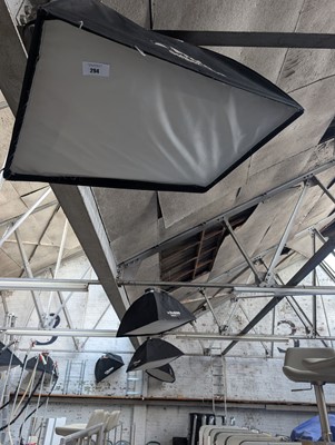 Lot 294 - Six assorted Profoto soft boxes (hanging from...