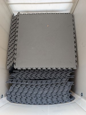 Lot 309 - Approx. 180 Eco Tile Flooring 49cm square grey...