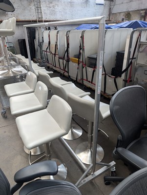 Lot 297 - Heavy duty clothes rack on castors