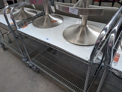 Lot 299 - 95cm two tier mobile trolley