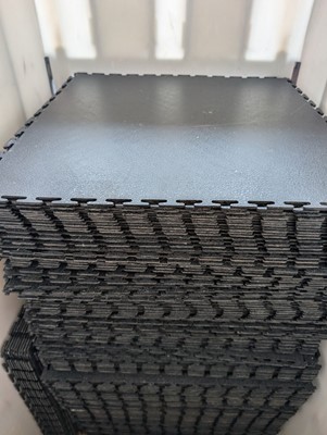 Lot 313 - Approx. 180 Eco Tile Flooring 49cm square...