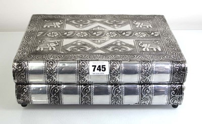 Lot 745 - A jewellery box containing thirty-three silver,...