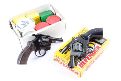 Lot 1277 - Two .22/6mm blank firing revolvers: Olympic 6...