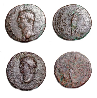 Lot Group of AS and AS AE roman coins (9),...