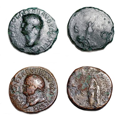 Lot Group of AS and AS AE roman coins (9),...
