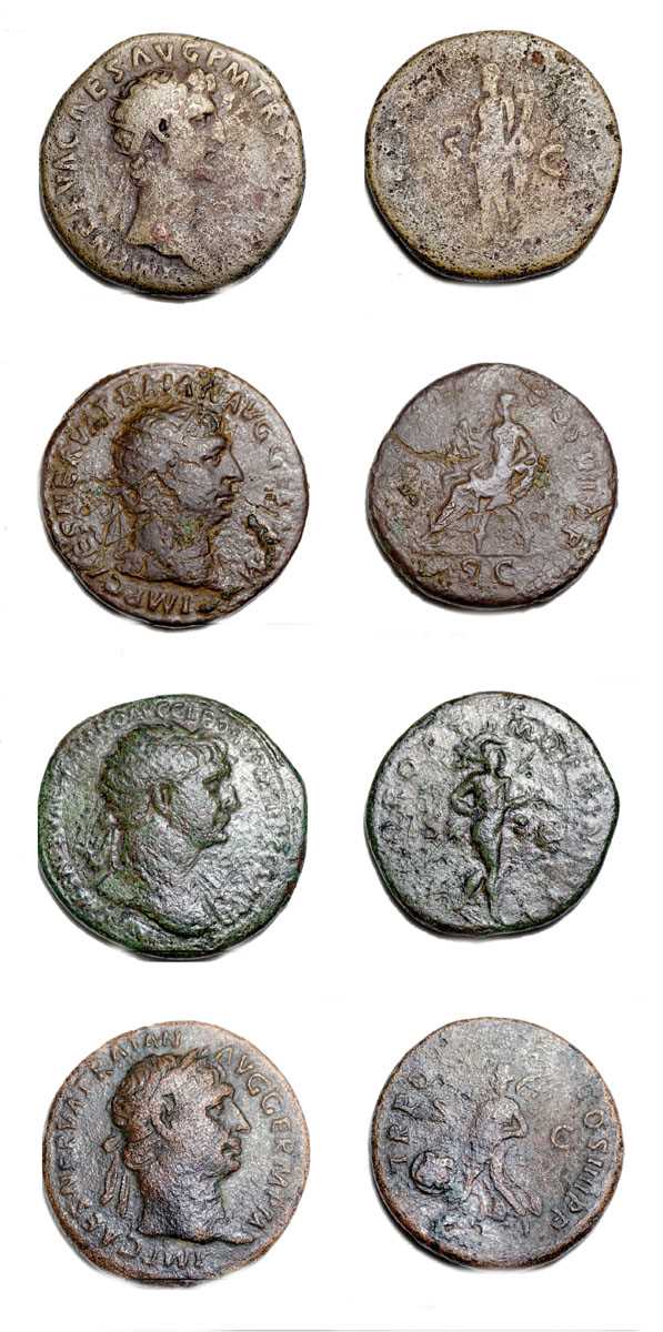 Lot Group of Dupondius, AS, AS AE and Sestertius...
