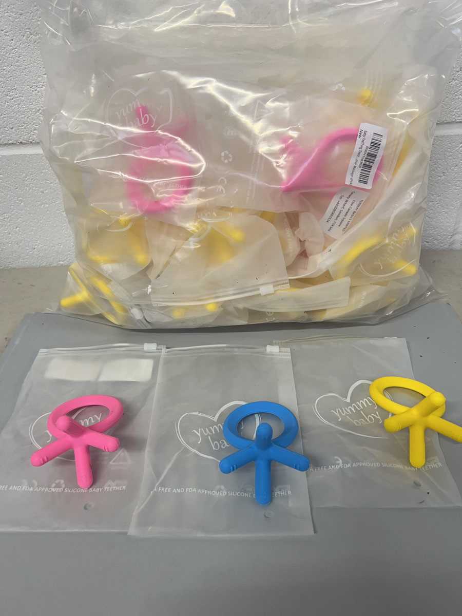 Lot Approx. 50 Yummy Baby silicone teether toys