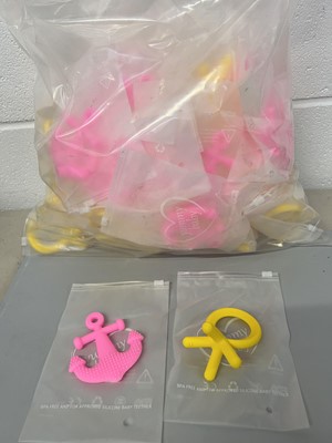 Lot Approx. 50 Yummy Baby silicone teether toys