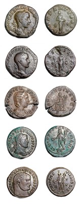 Lot Group of Sestertius, AE Follis and Dupondius...