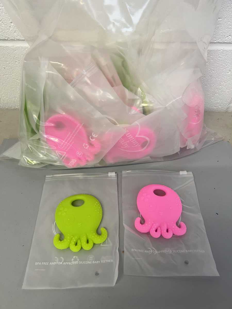 Lot Approx. 50 Yummy Baby silicone teether toys