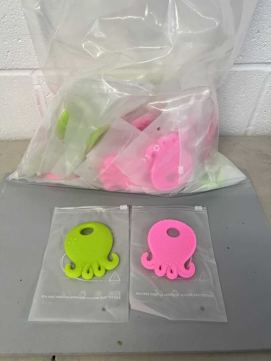 Lot Approx. 50 Yummy Baby silicone teether toys