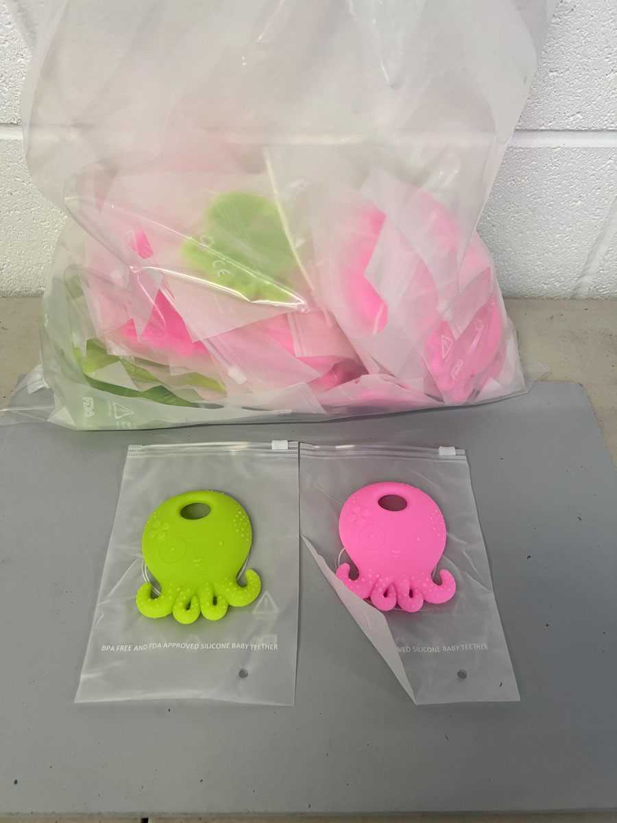 Lot Approx. 50 Yummy Baby silicone teether toys