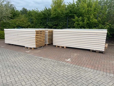 Lot Five pallets of roofing insulation sheets....