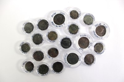 Lot Group of roman coins (20) including AE3, AE 18,...