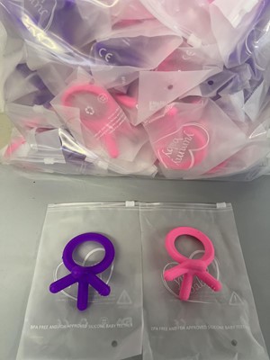 Lot Approx. 50 Yummy Baby silicone teether toys