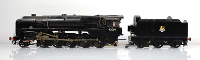 Lot 173 - A scale 1 live steam 2-10-0 loco and tender,...