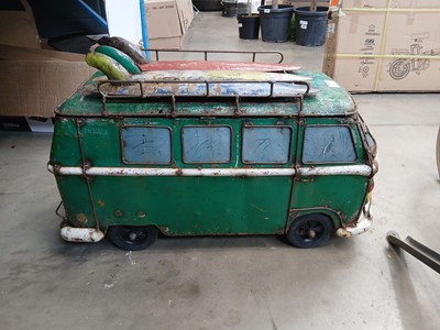 Lot 4077 - Large VW metal display model of a split screen...