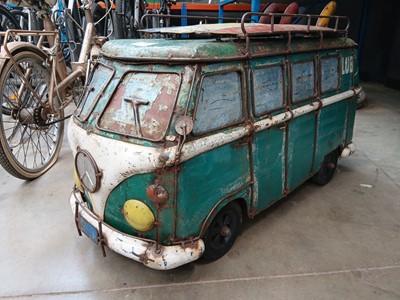 Lot 4077 - Large VW metal display model of a split screen...